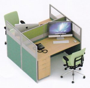 Partisi Kantor Uno 01 Series Slim 2 Staff