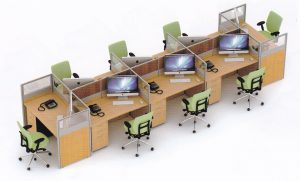 Partisi Kantor Uno 04 Series Slim 8 Staff
