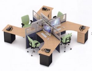 Partisi Kantor Uno 05 Series Slim 4 Staff