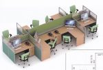 Partisi Kantor Uno 07 Series slim 8 Staff