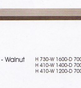 meja Bulat Indachi CTX-Walnut
