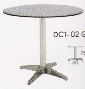 meja bulat indachi DCT-02 Glass