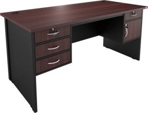 Jual meja kantor orbitrend NST-1080 red mahogany harga murah