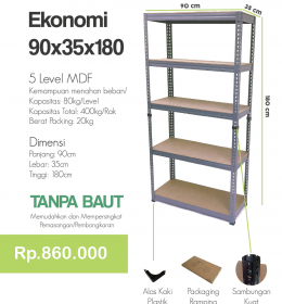 Rak MM Ekonomi 5 level MDF