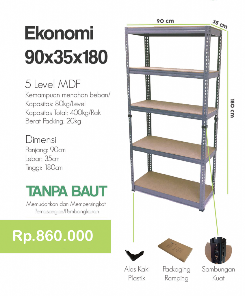 Rak MM Ekonomi 5 level MDF