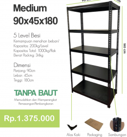 Rak MM Medium 5 level Besi