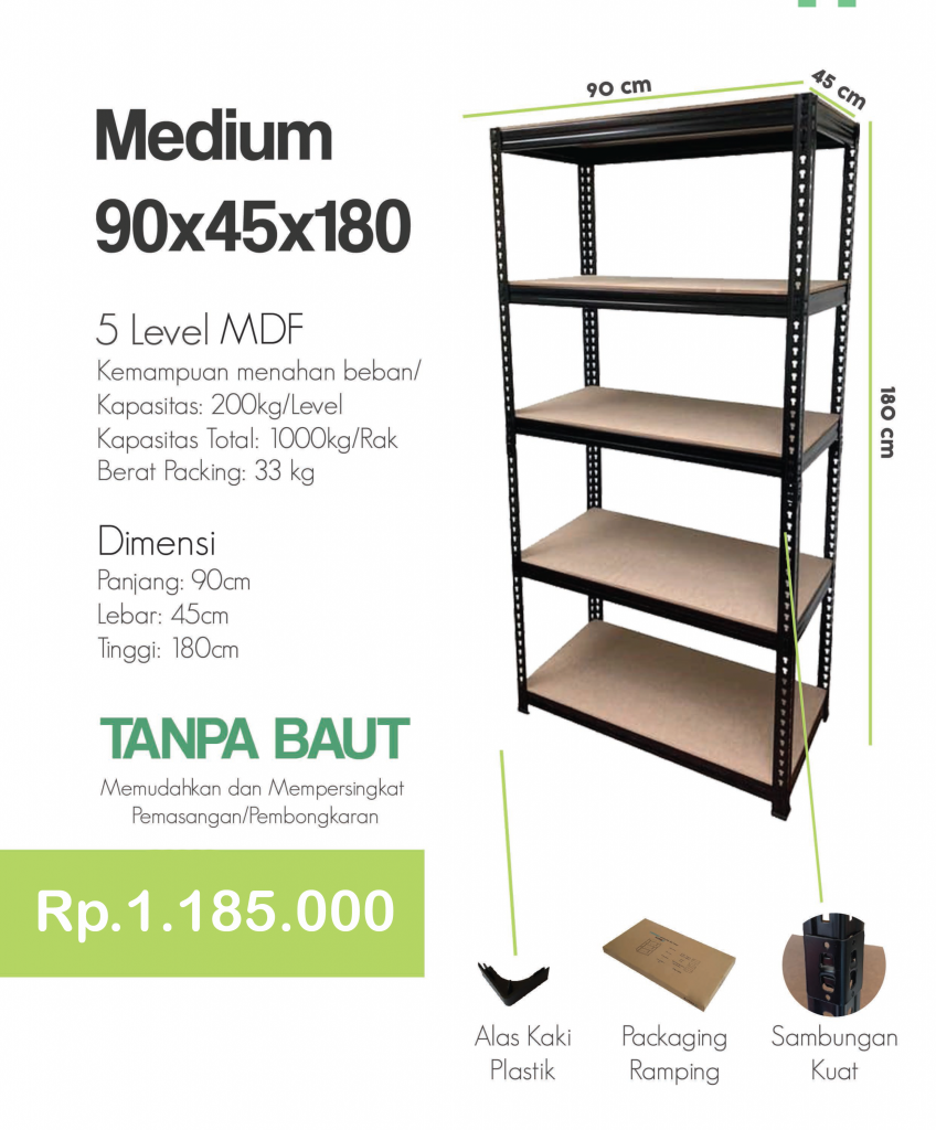 Rak MM Medium 5 level MDF